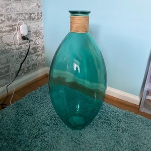 Teal decorative piece
